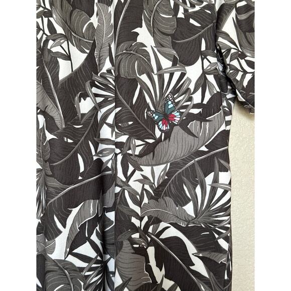 Greyson Golf Polo Shirt Men’s Size S Floral Butterfly Gray Arctic Lost World EUC - Picture 4 of 9